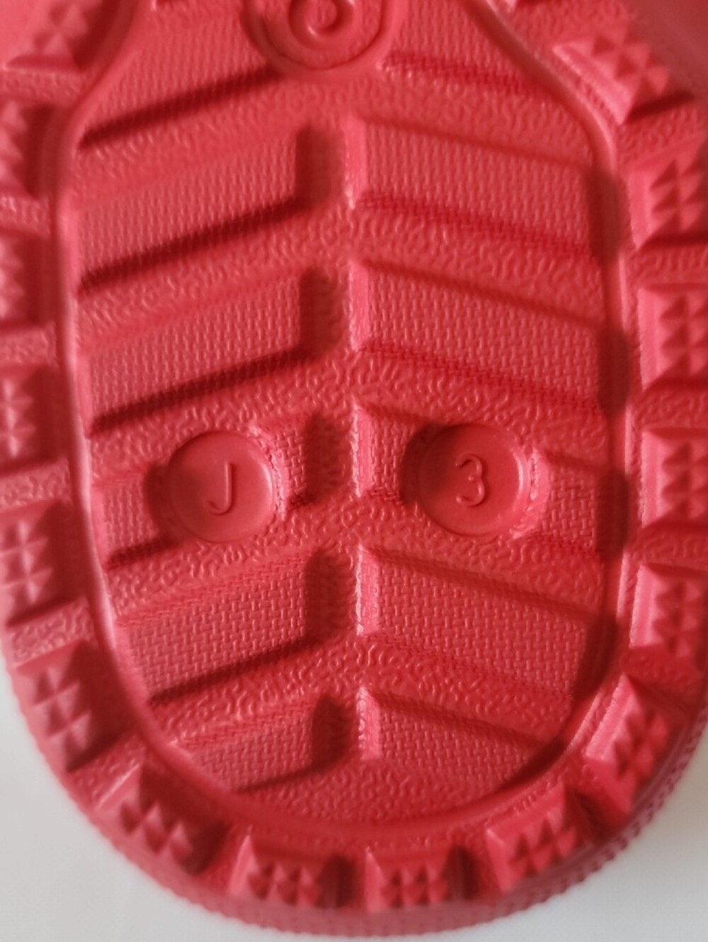CROCS Kids Red Faux-Fur Lined Clogs with Black Strap - Picture 5 of 5